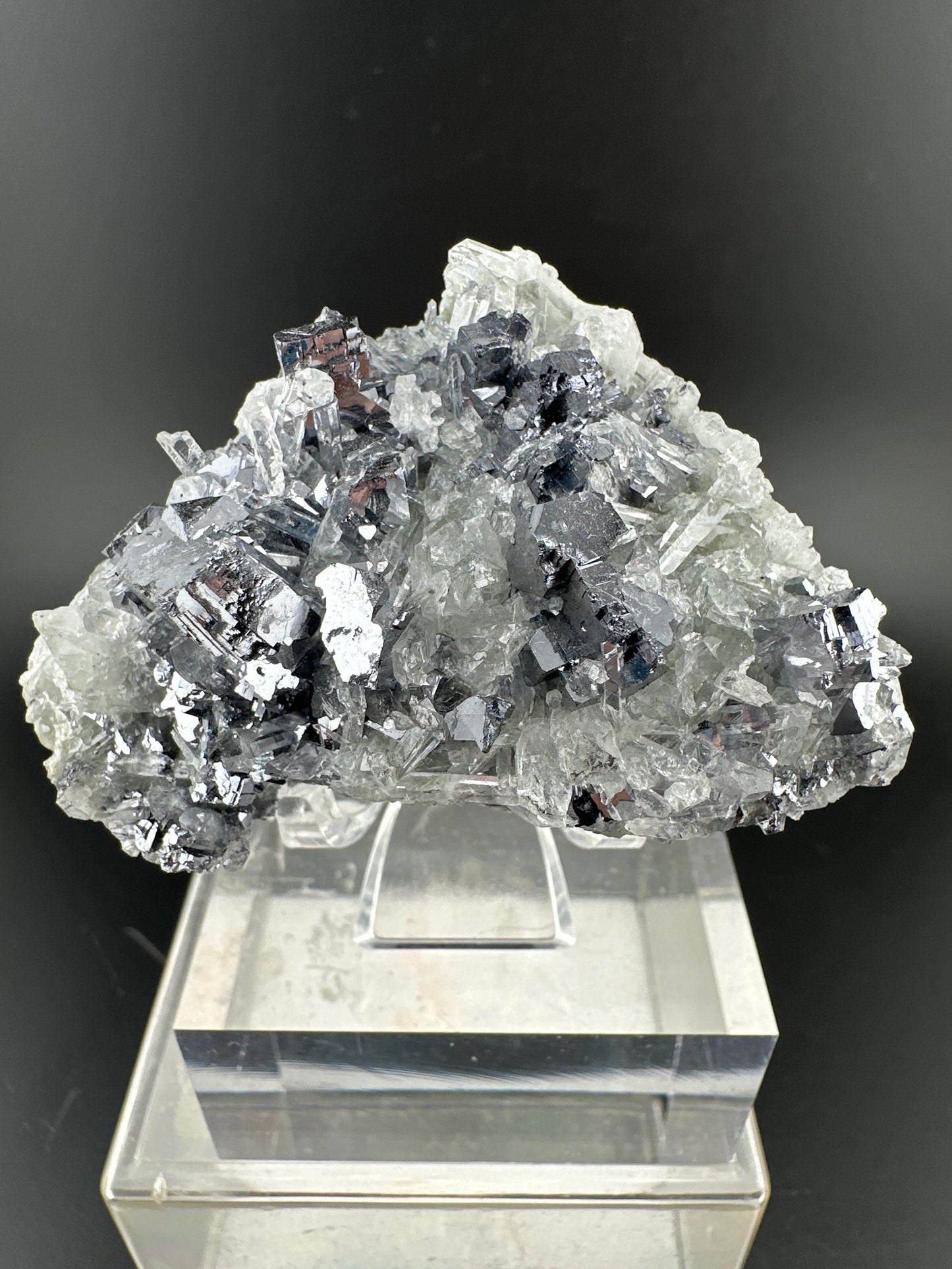Galena on Quartz from Bulgaria