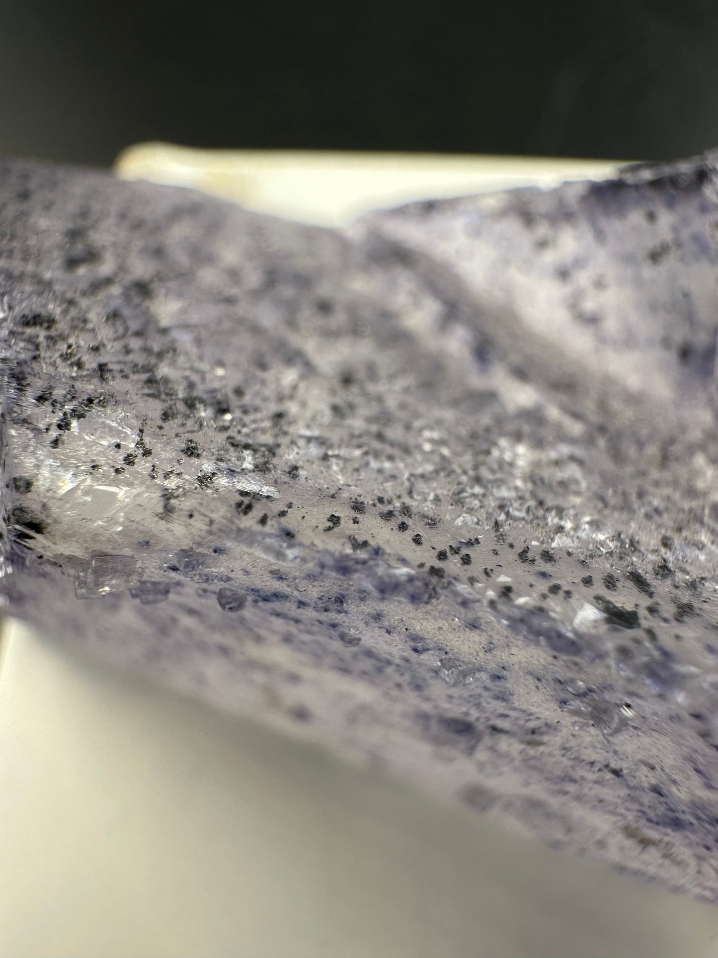 Elmwood Fluorite with spots, semi floater