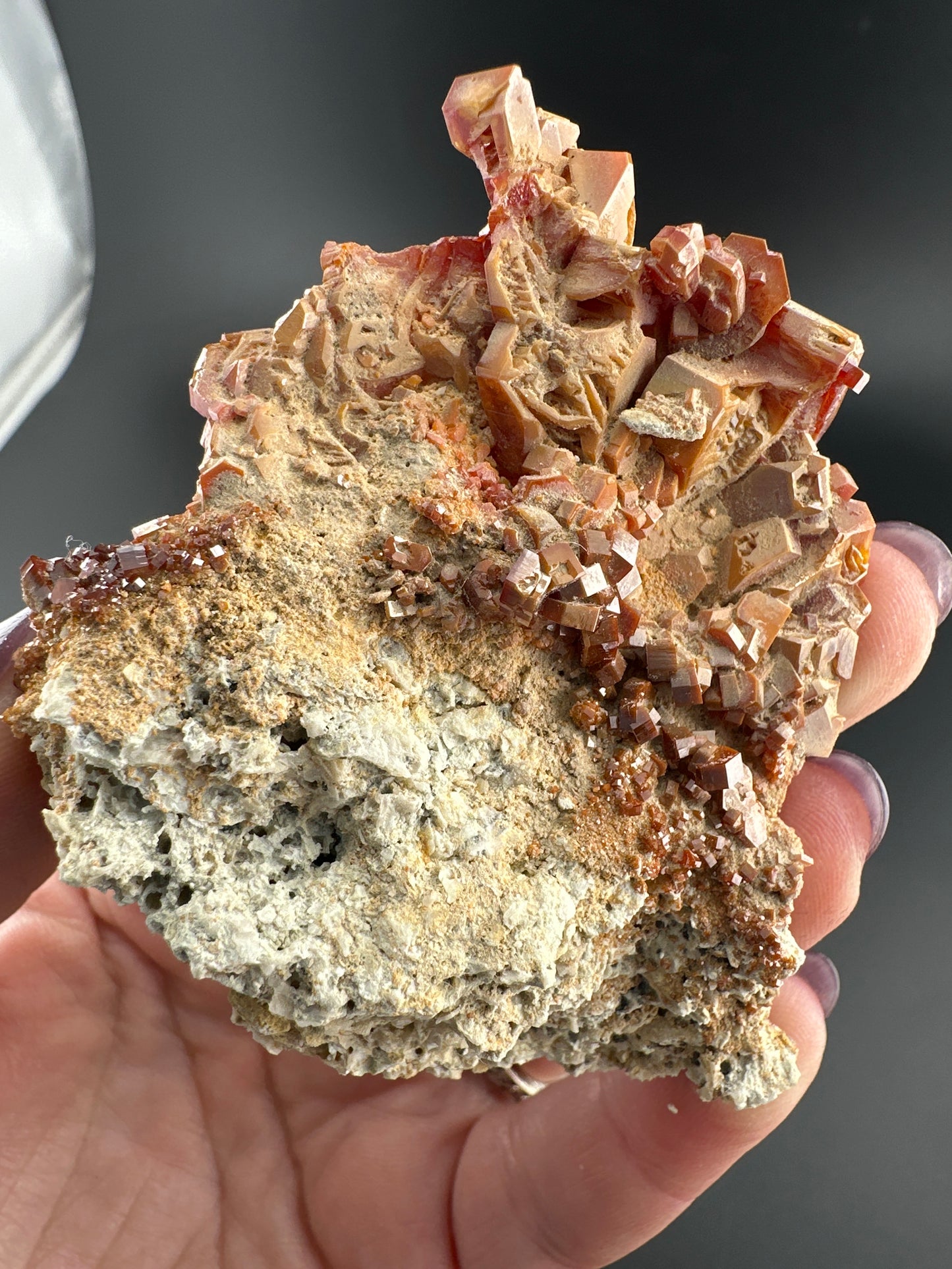 insane Vanadanite crystal cluster from Morocco.
