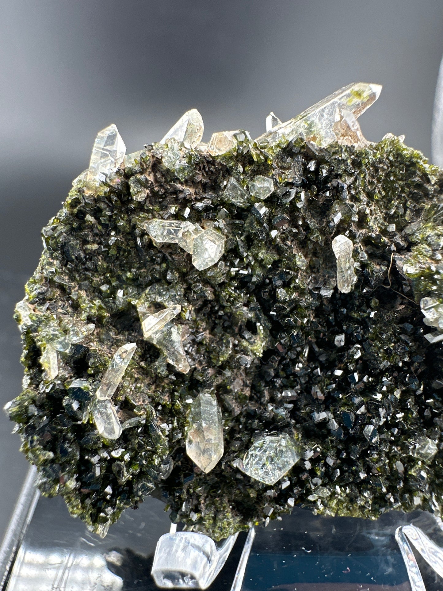 Epidote & Quartz, Turkey (“Fairy Forest Quartz”) small cabinet