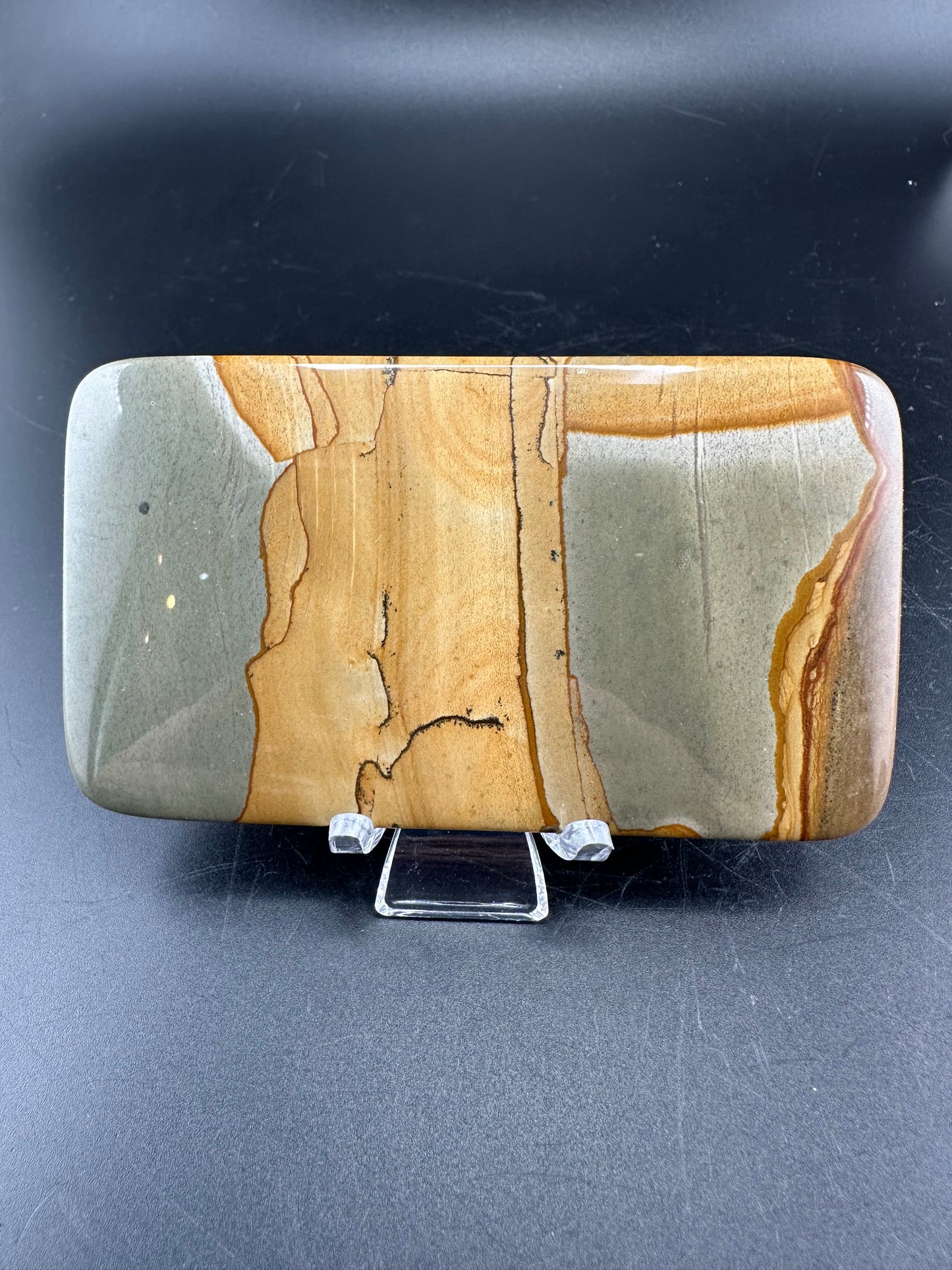 Owyhee Jasper cabachon /slab 3.5”x2”
