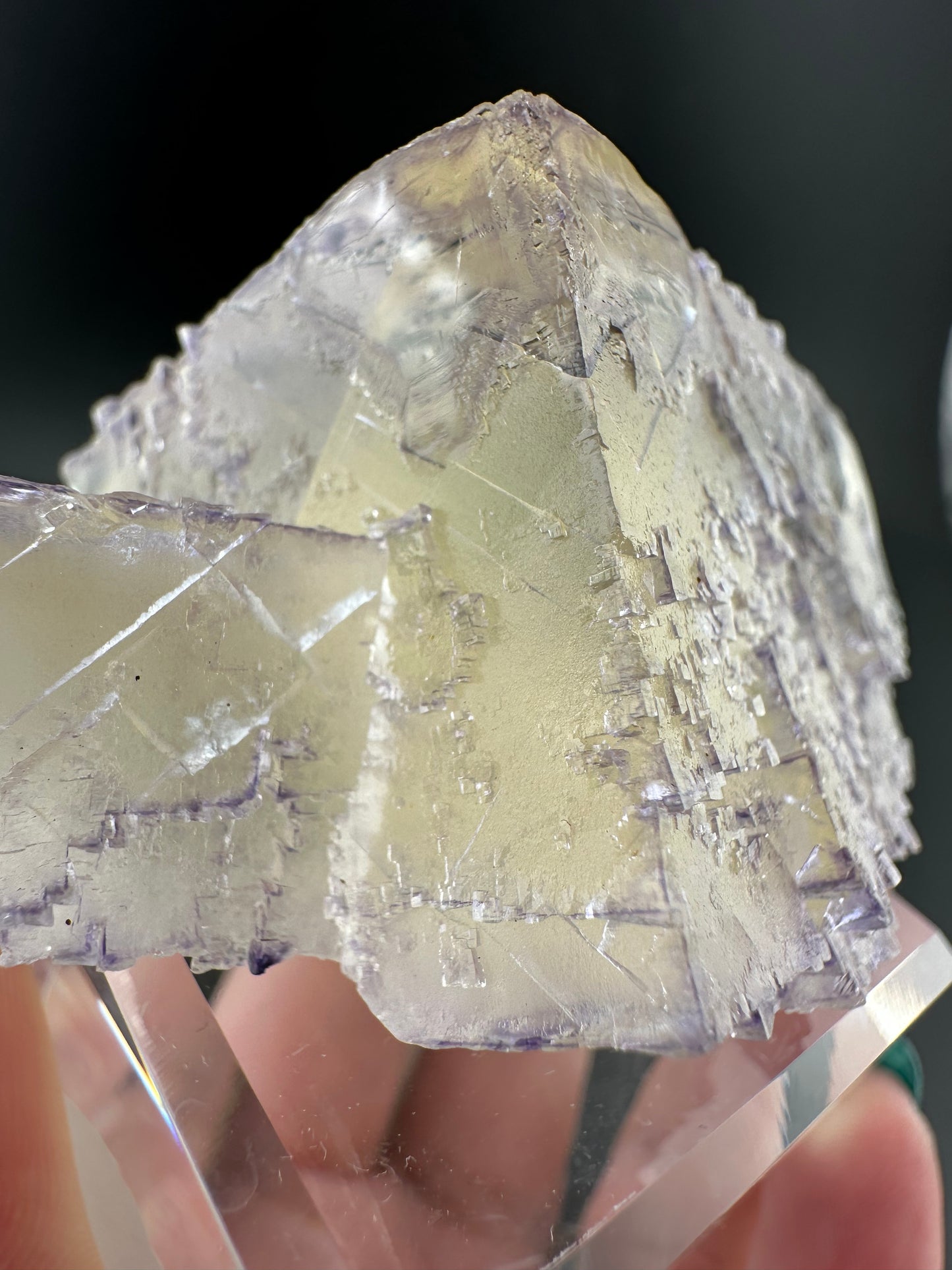 Carthage Corner Elmwood Mine fluorite; yellow & purple