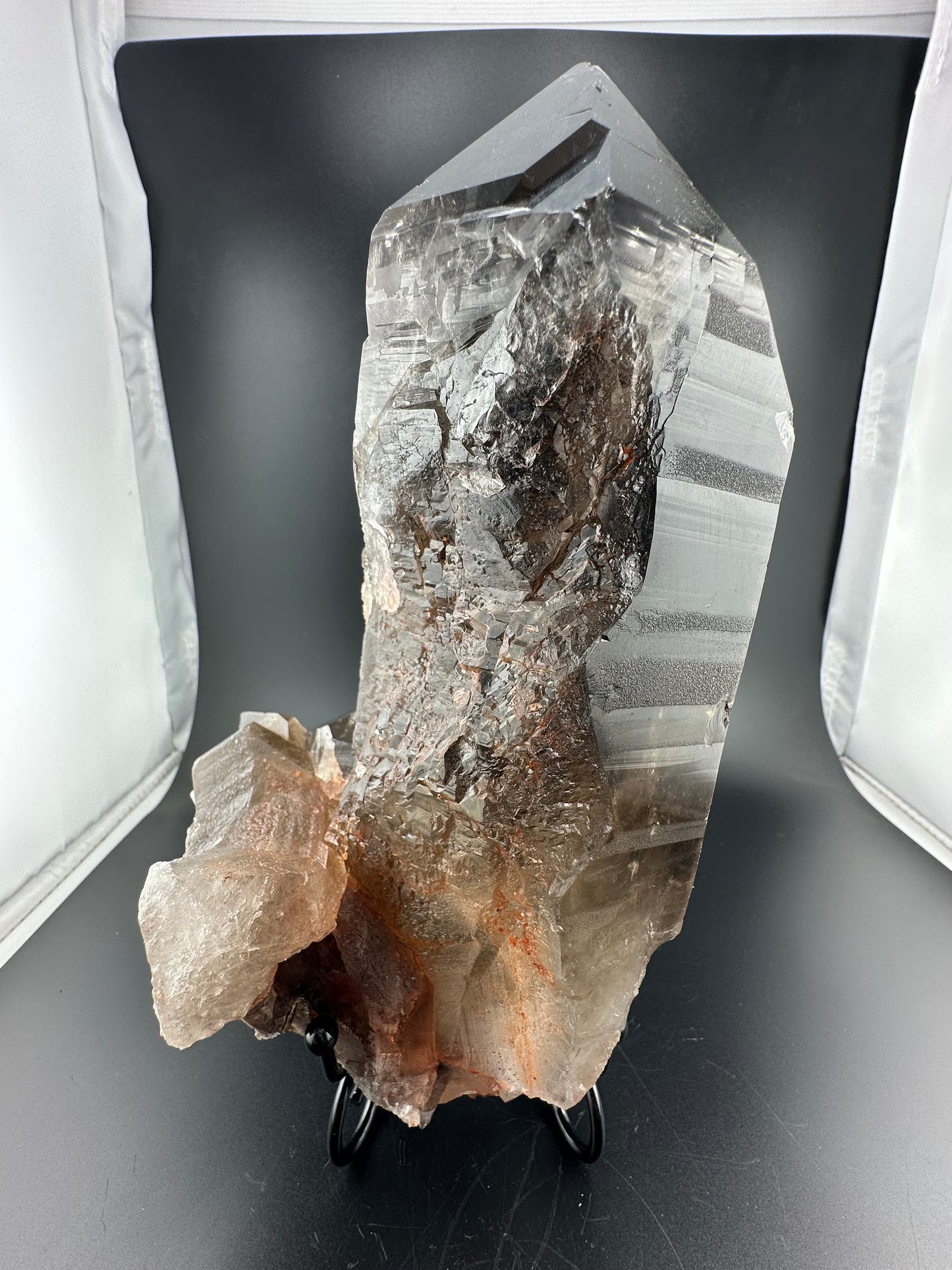 “Lightning Strike” Smoky Quartz, Minas Gerais, Brazil (large!)