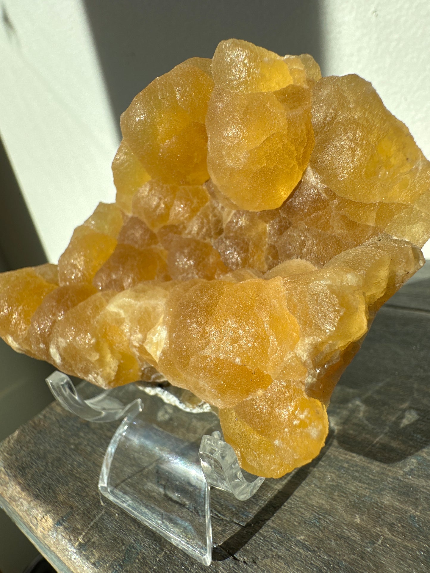 botryoidal yellow Fluorite, Henan, China