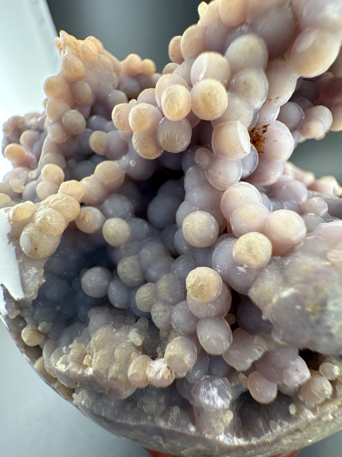 semi-polished 8” Grape Agate sphere