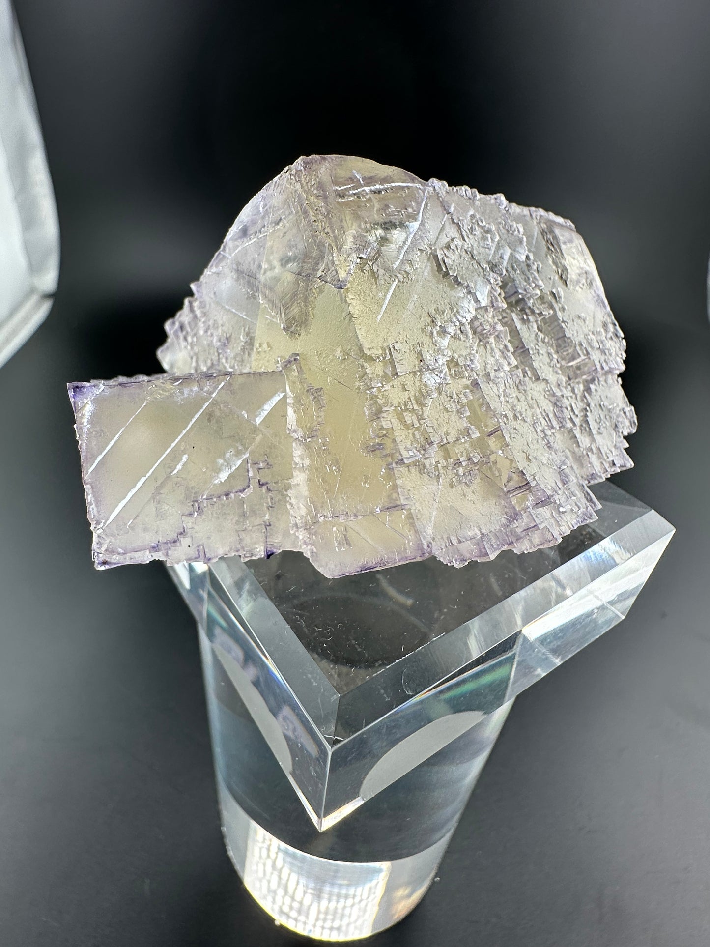 Carthage Corner Elmwood Mine fluorite; yellow & purple