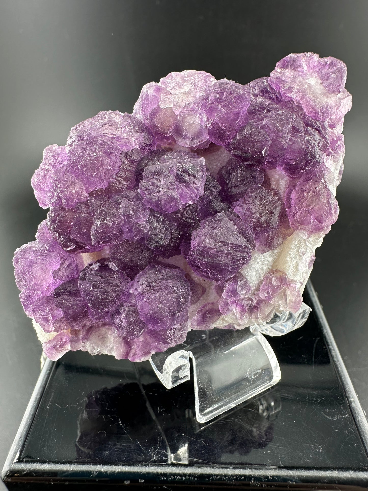 “Grape” Fluorite from Yiwu, Zheijiang. small pocket find