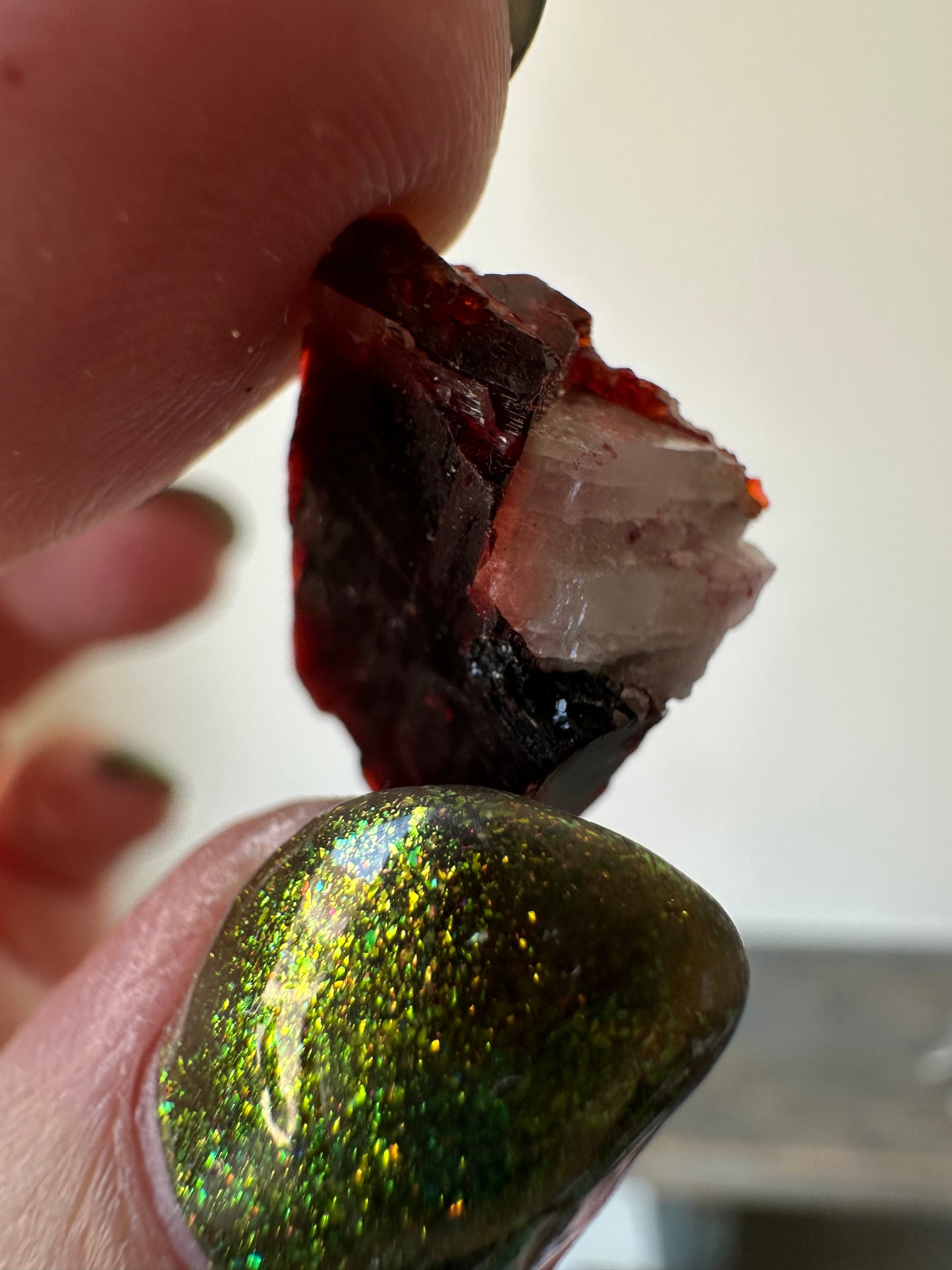 Villiaumite w/Pectolite from Russia