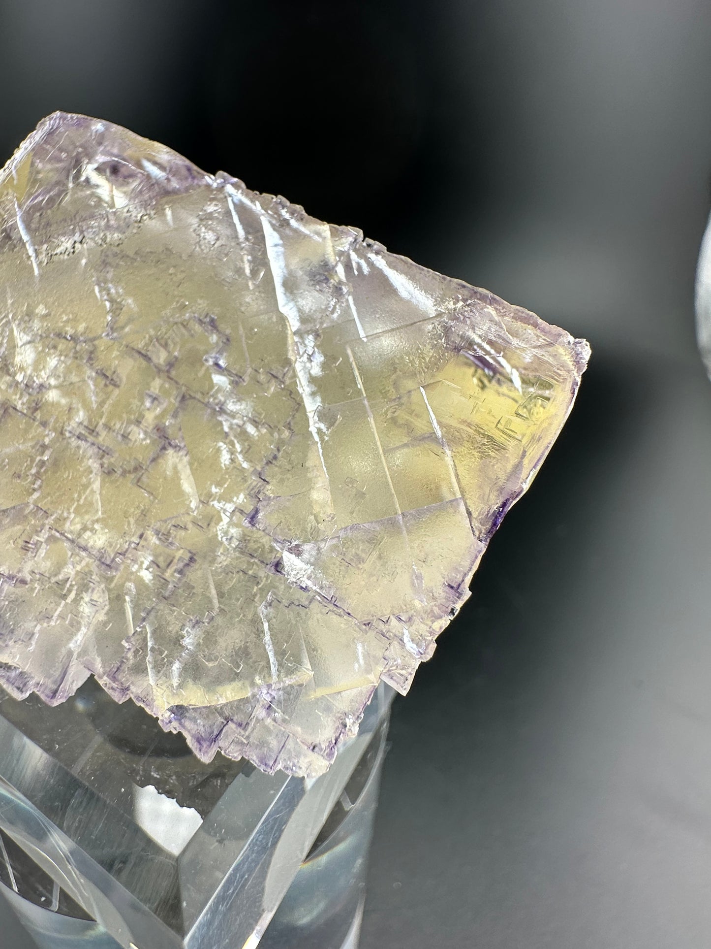 Carthage Corner Elmwood Mine fluorite; yellow & purple