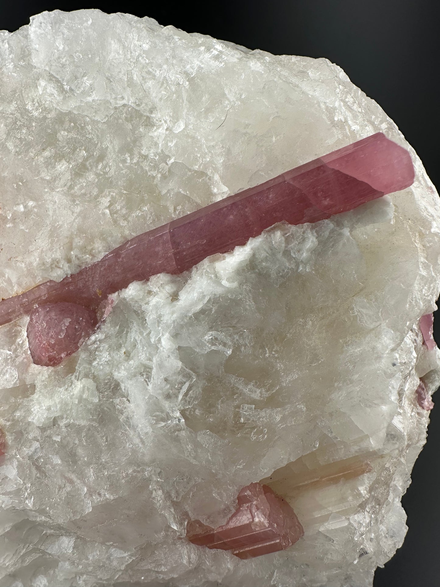 Gemmy Pink Tourmaline in Quartz, Brazil