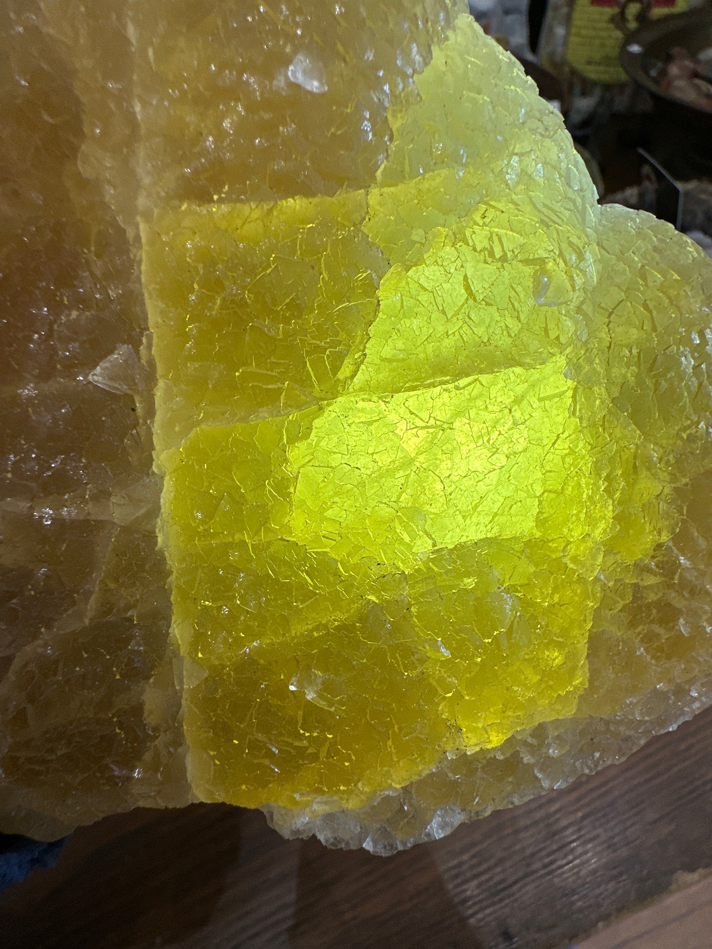 Botryoidal Yellow Fluorite from Xinyang, Henan, China