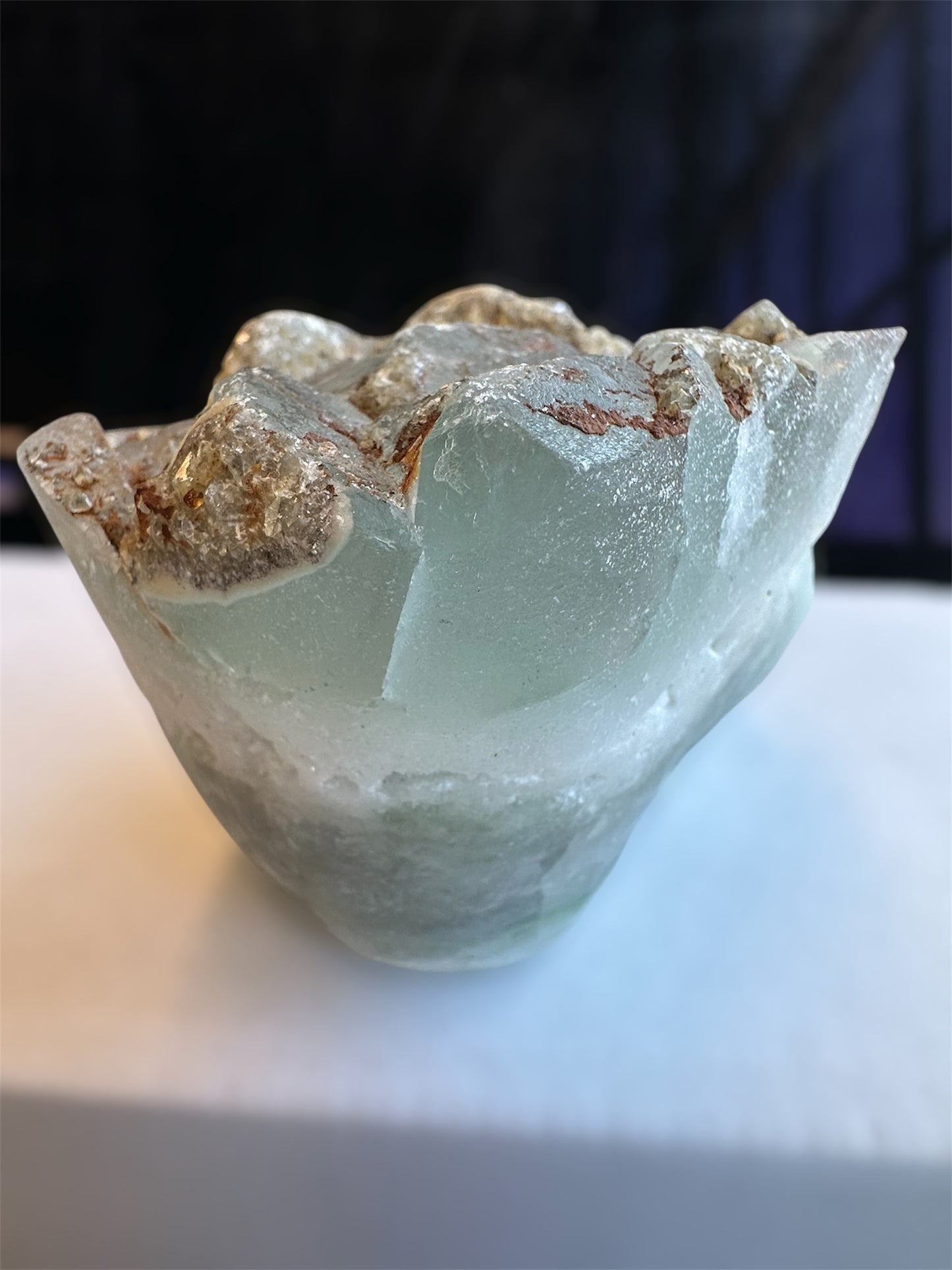 Fluorite Skull with cubic “brains”