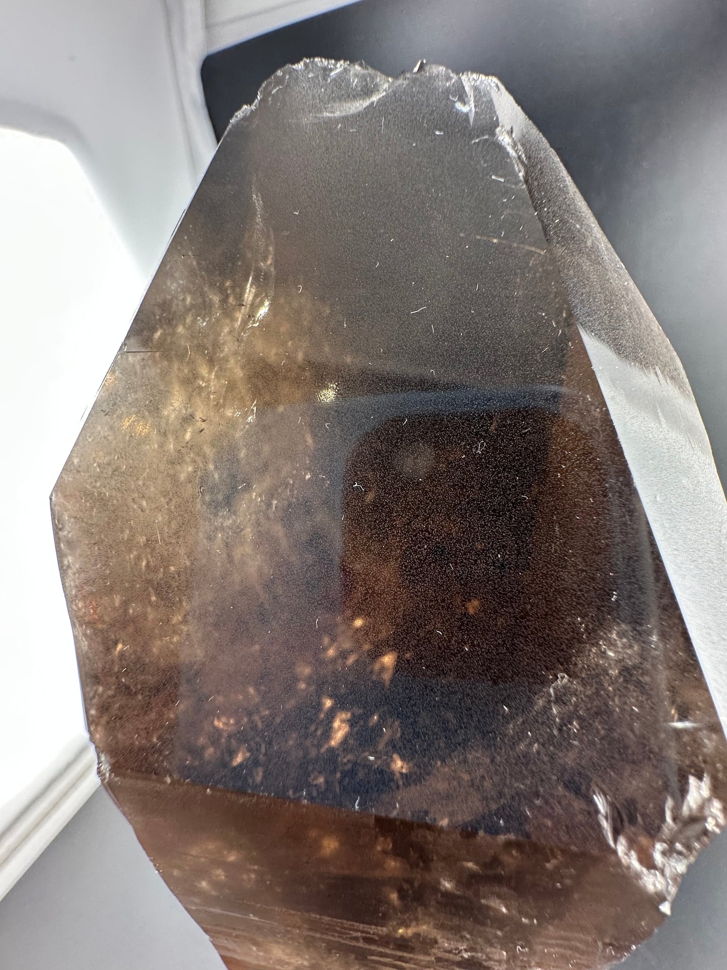 “Lightning Strike” Smoky Quartz, Minas Gerais, Brazil (large!)