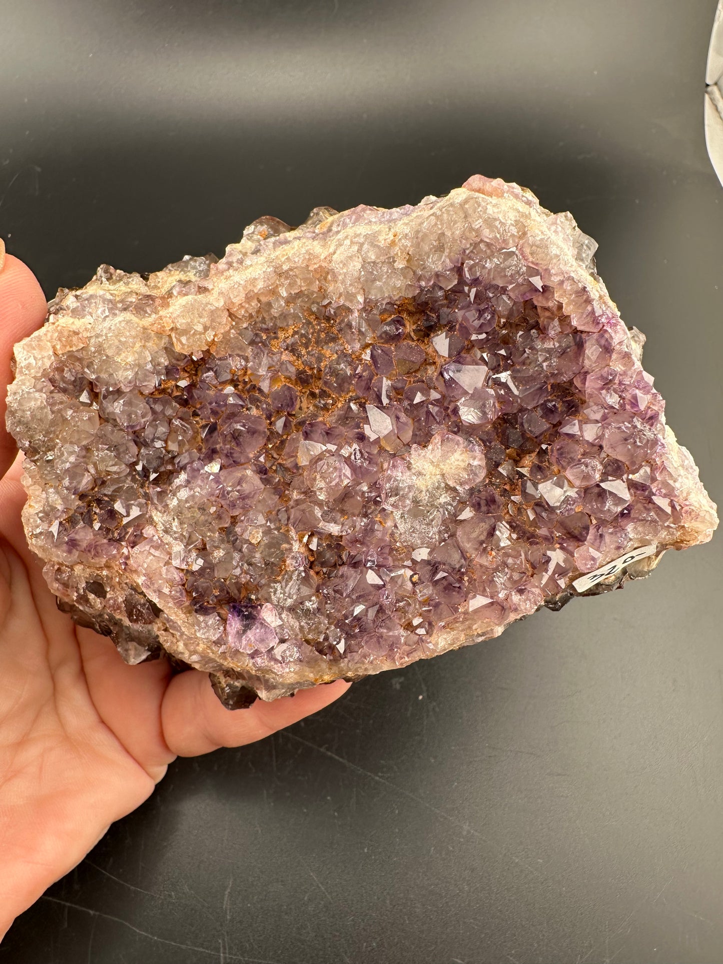 Road Cut Thunder Bay hematite-included Smoky Quartz, Amethyst