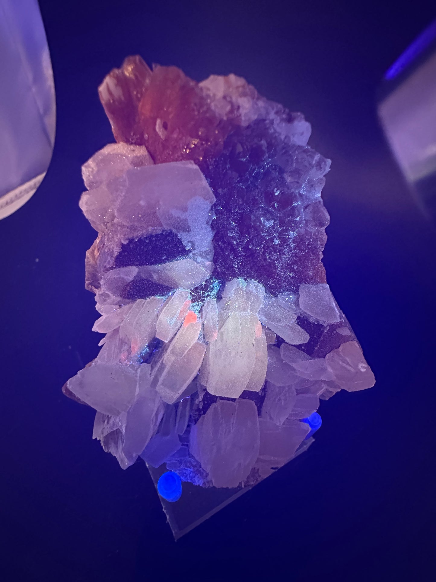 Orange Quartz w/Shimmery Calcite; China