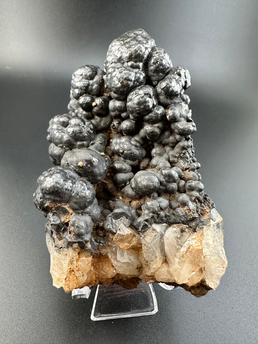 Botryoidal Goethite on Quartz, Morocco