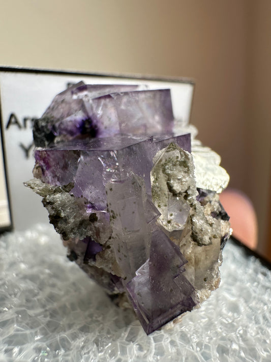 Fluorite, Quartz, Arsenopyrite: Yaogangxian Mine, Hunan, China