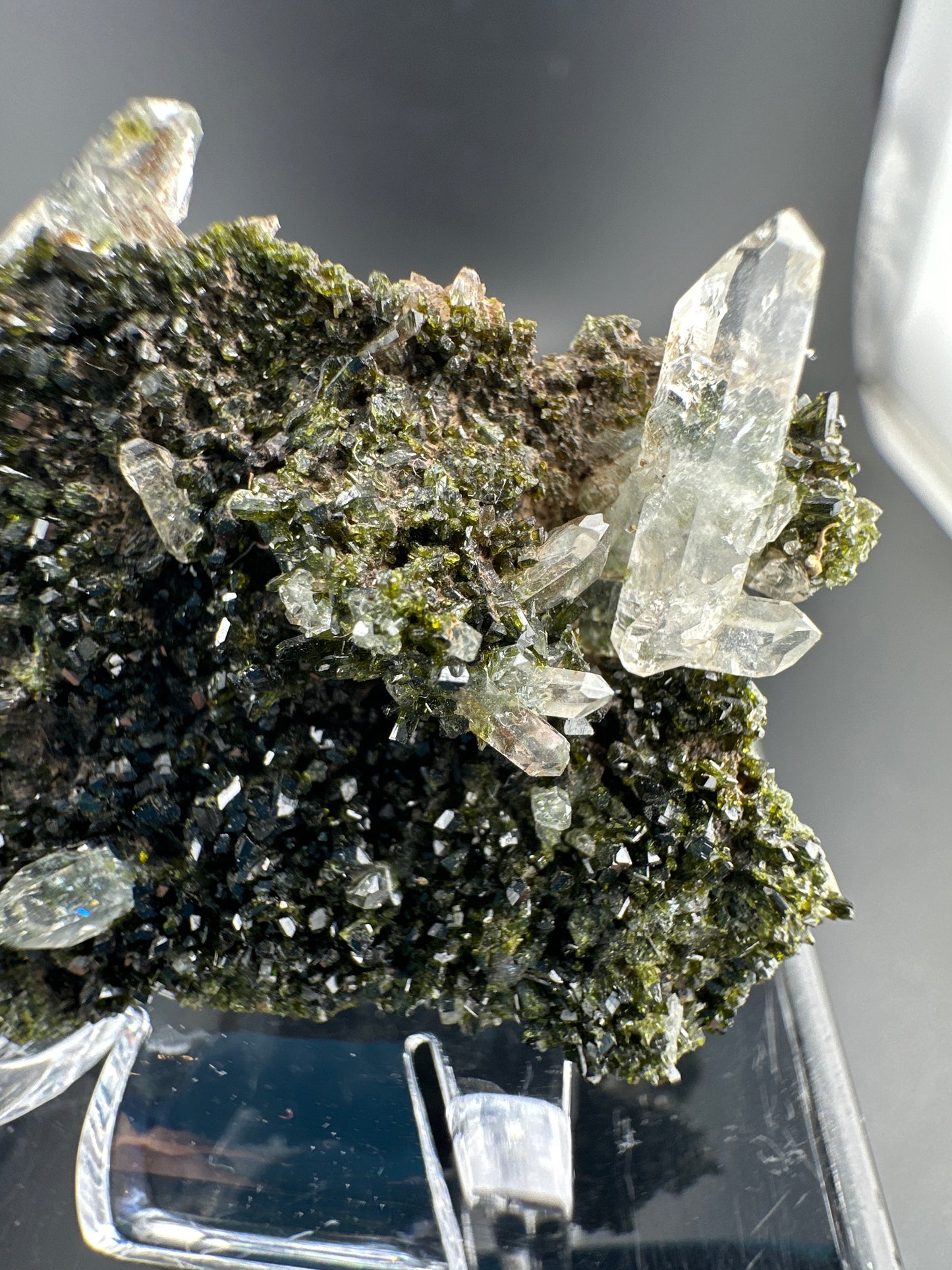 Epidote & Quartz, Turkey (“Fairy Forest Quartz”) small cabinet