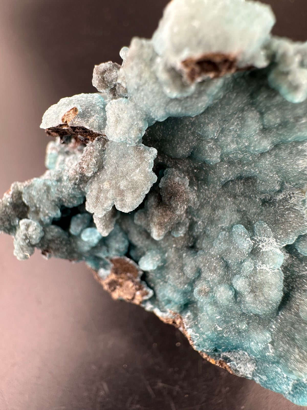 Blue Hemimorphite: Wenshan, Yunnan, China