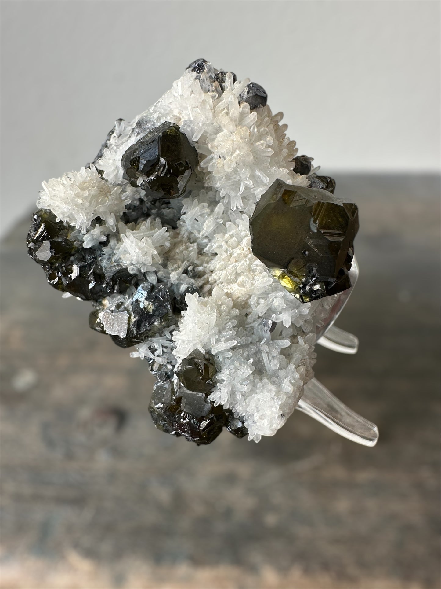Sphalerite var Cleophane w/Quartz, Galena. Bulgaria