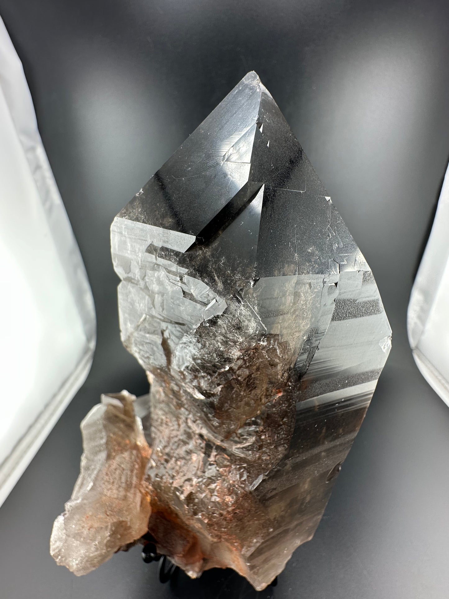 “Lightning Strike” Smoky Quartz, Minas Gerais, Brazil (large!)