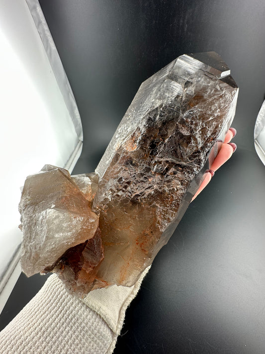 “Lightning Strike” Smoky Quartz, Minas Gerais, Brazil (large!)