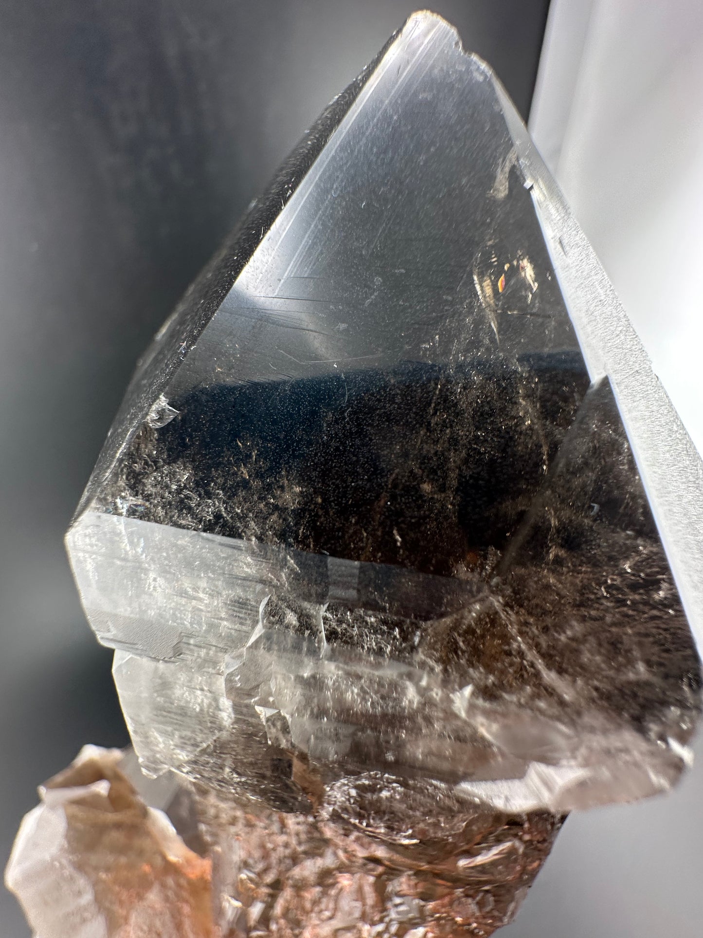 “Lightning Strike” Smoky Quartz, Minas Gerais, Brazil (large!)