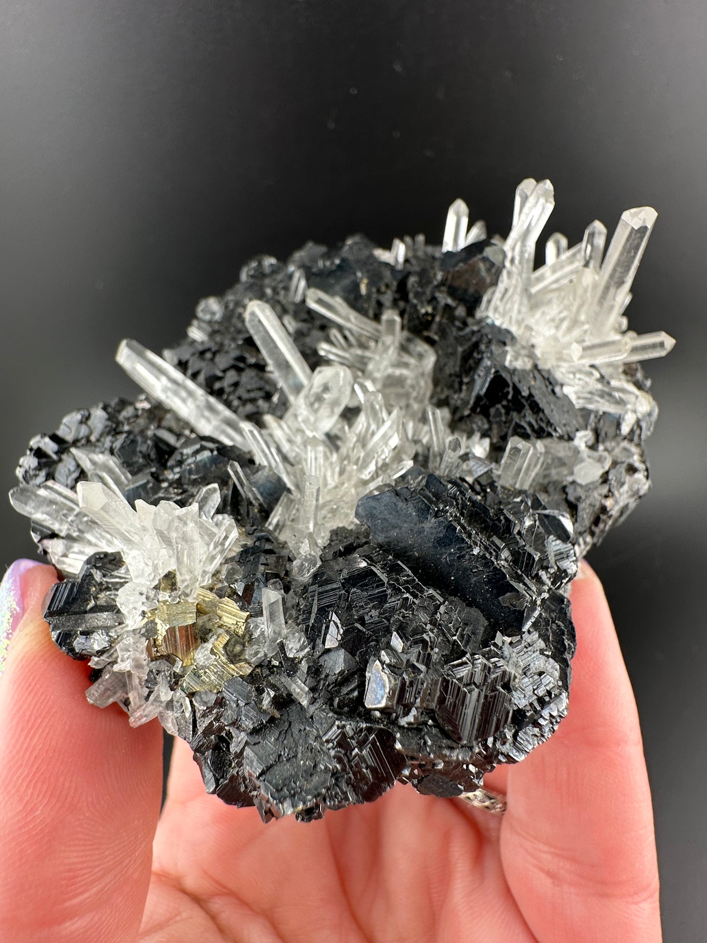 Quartz, Sphalerite: Pasco, Peru