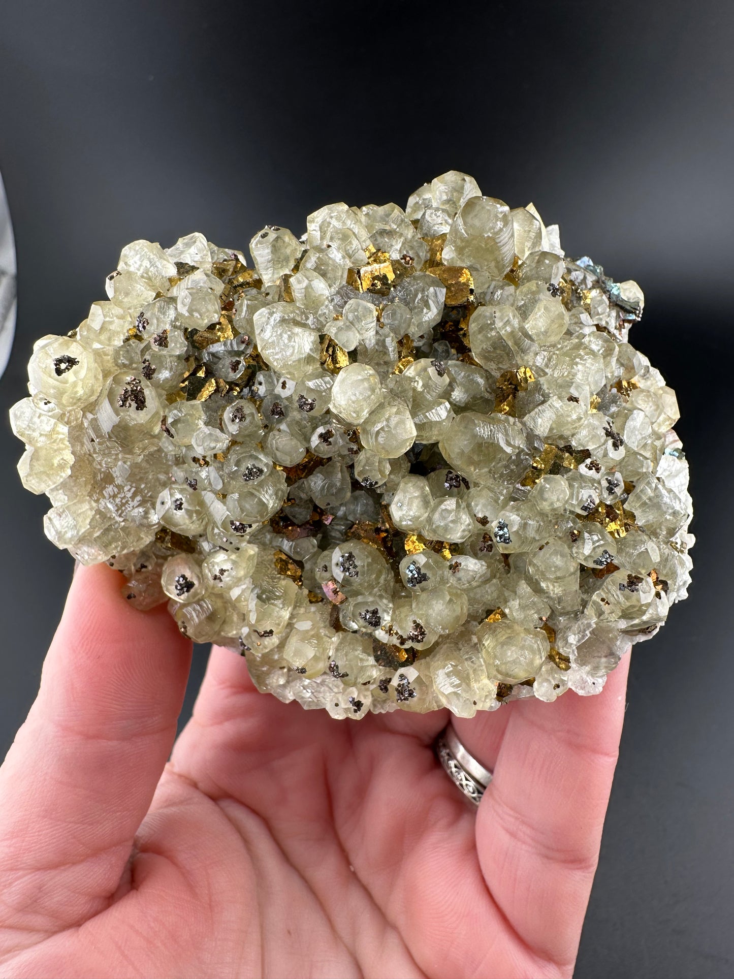 Calcite w/Chalcopyrite, Hubei