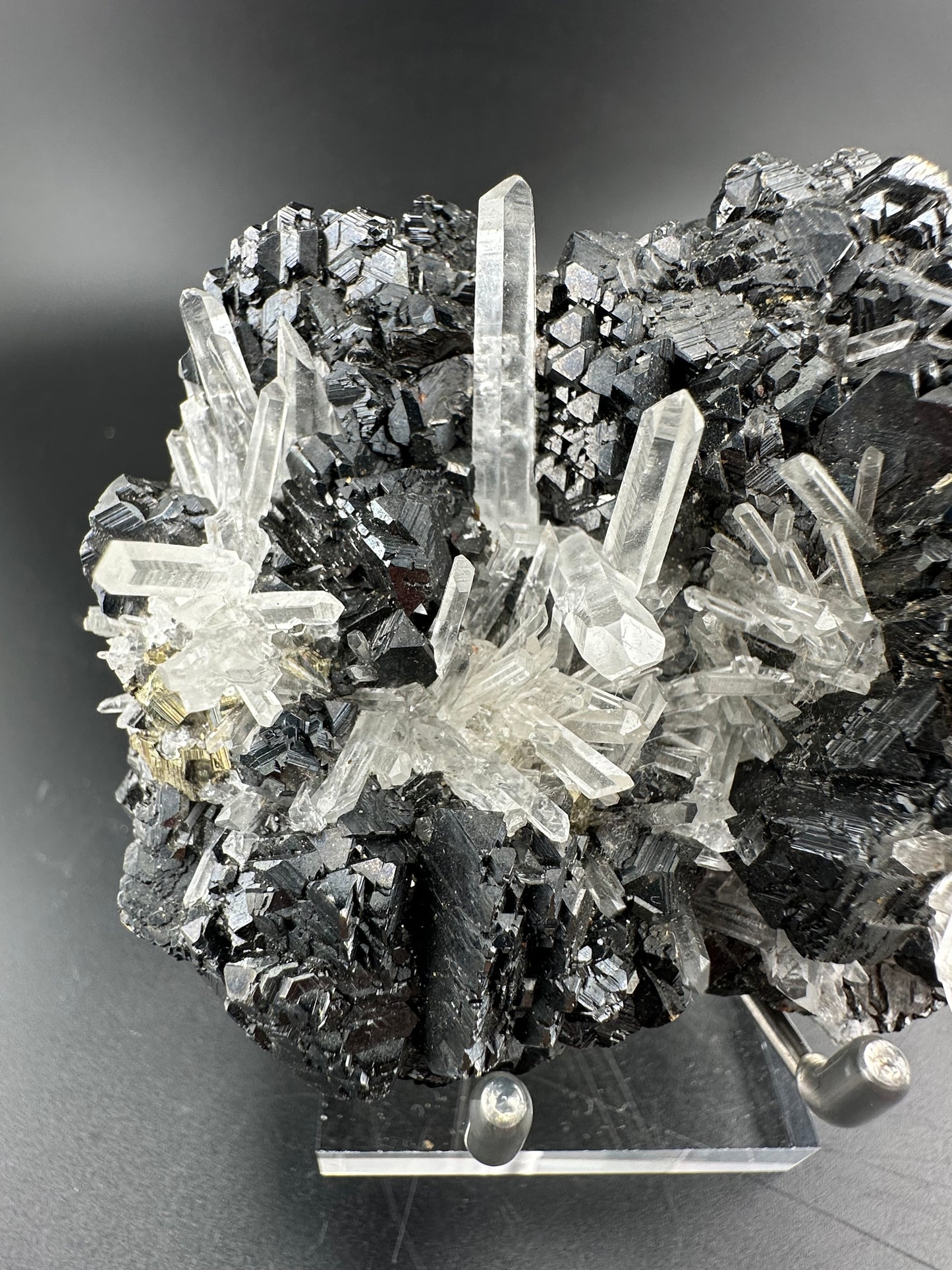 Quartz, Sphalerite: Pasco, Peru