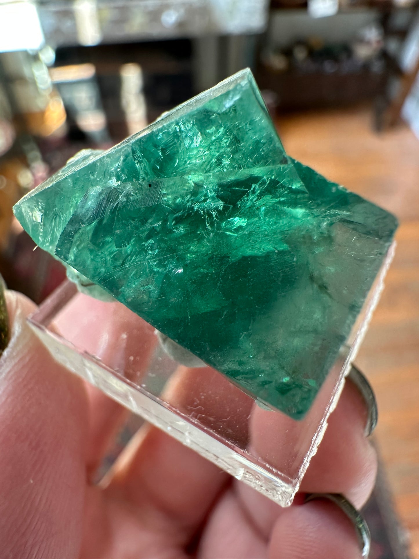 Fluorite Twin, 50 Year Pocket, Rogerley Mine, Weardale England