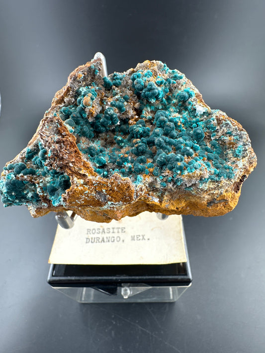 Rosasite, Durango, MX (old collection)