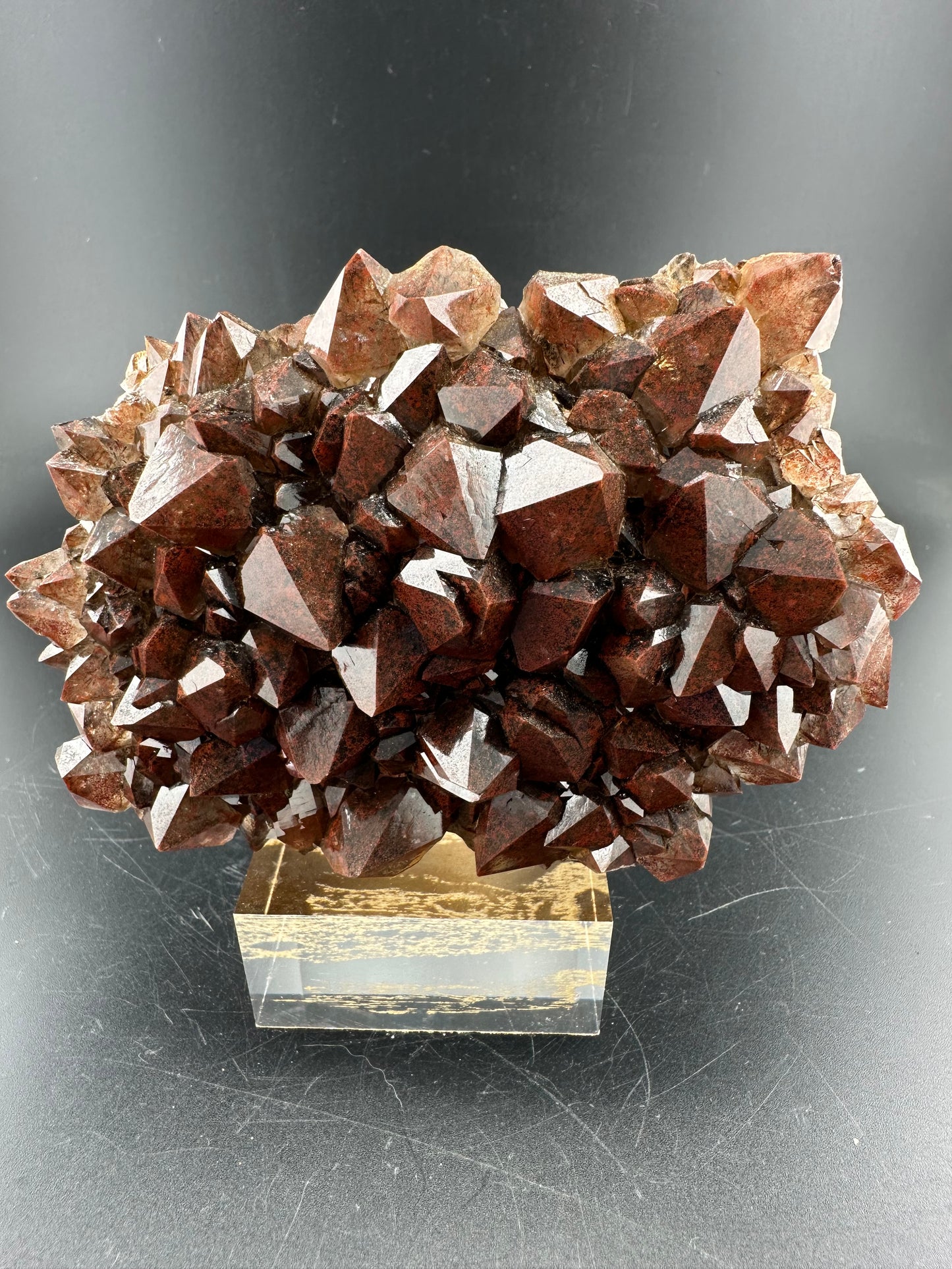 Road Cut Thunder Bay hematite-included Smoky Quartz, Amethyst