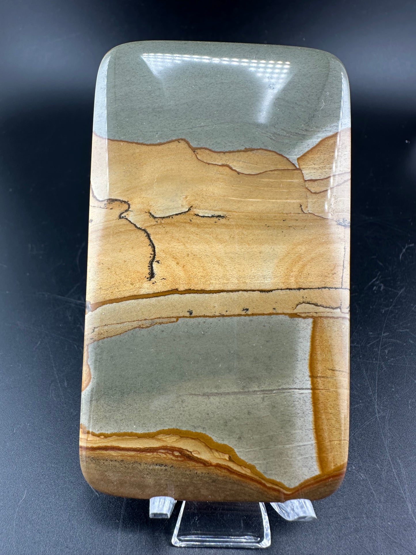 Owyhee Jasper cabachon /slab 3.5”x2”
