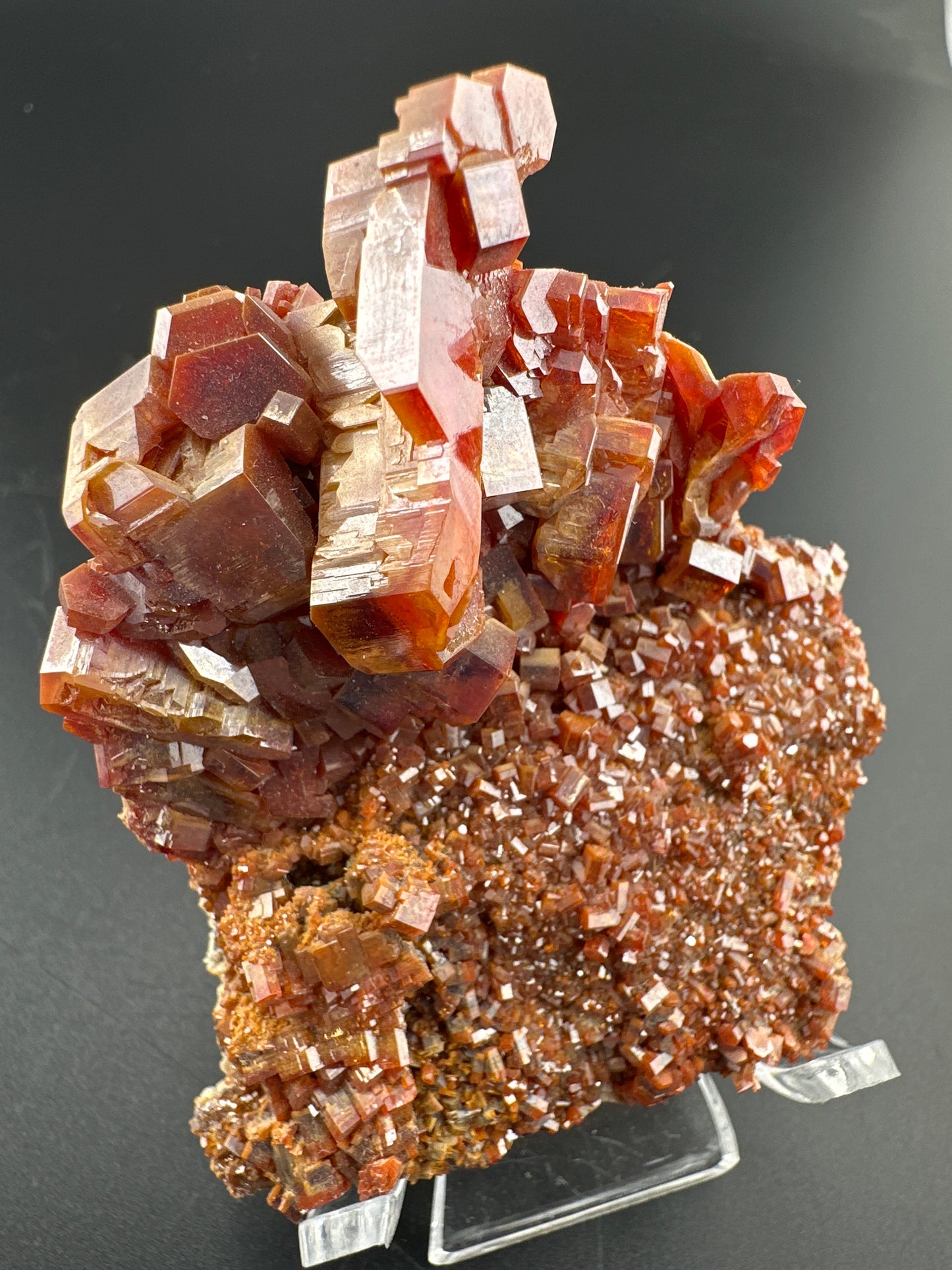 insane Vanadanite crystal cluster from Morocco.