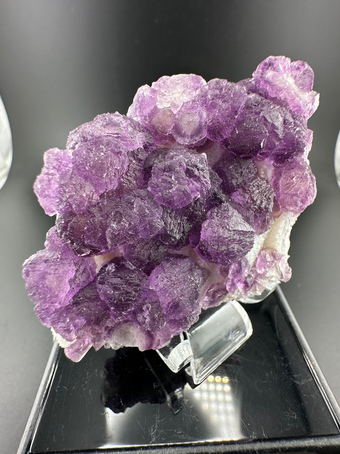 “Grape” Fluorite from Yiwu, Zheijiang. small pocket find
