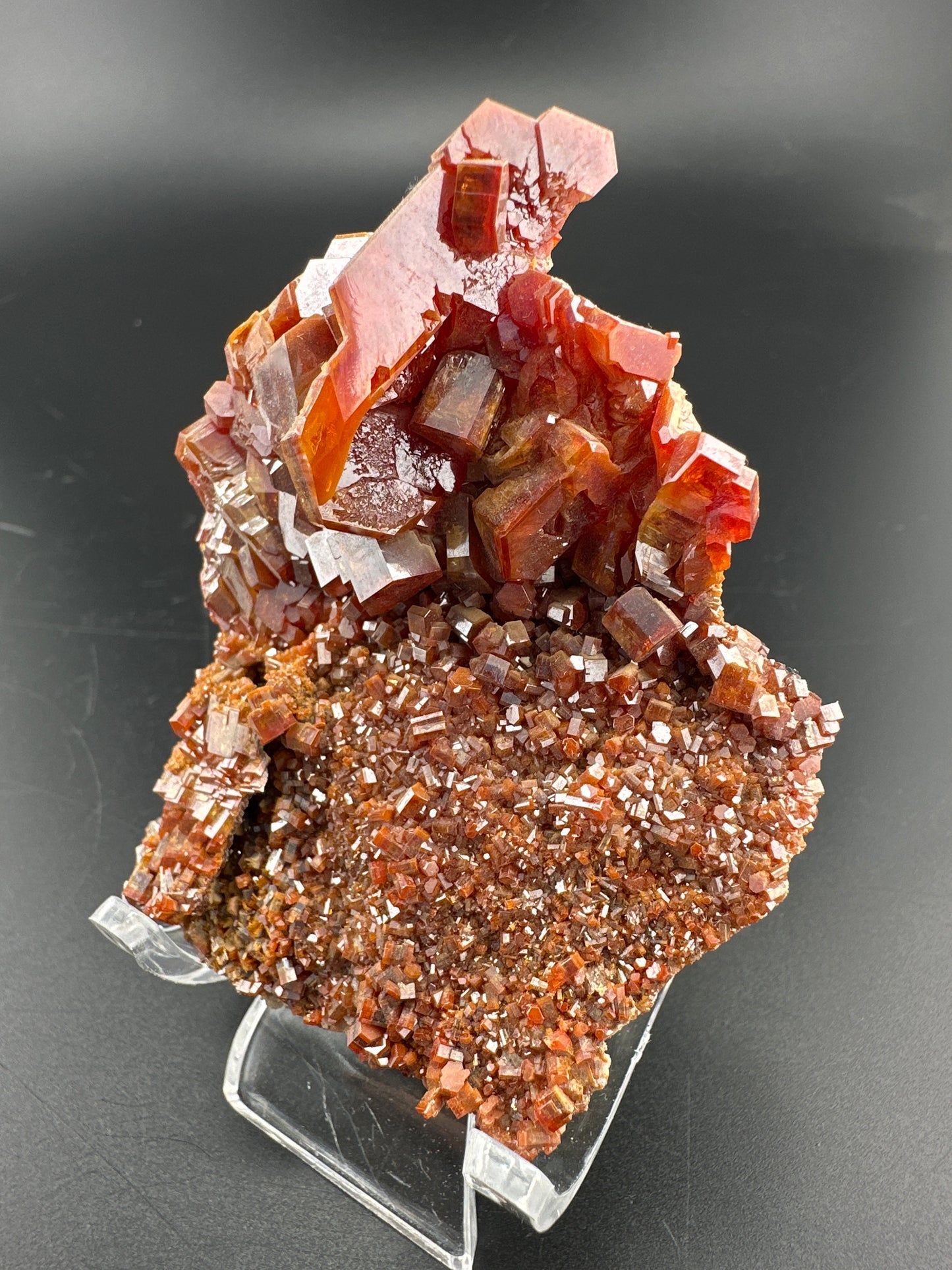 insane Vanadanite crystal cluster from Morocco.