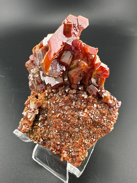 insane Vanadanite crystal cluster from Morocco.
