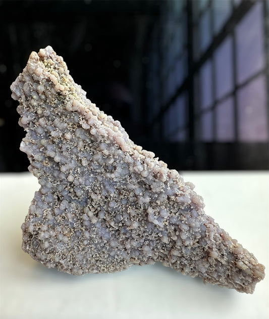 “Grape Agate” free-standing pyramid