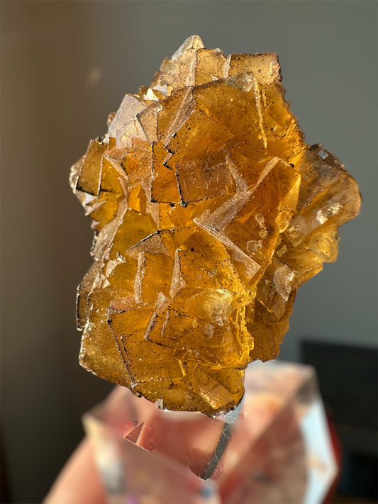 Yellow Fluorite, Moscano Mine, Spain