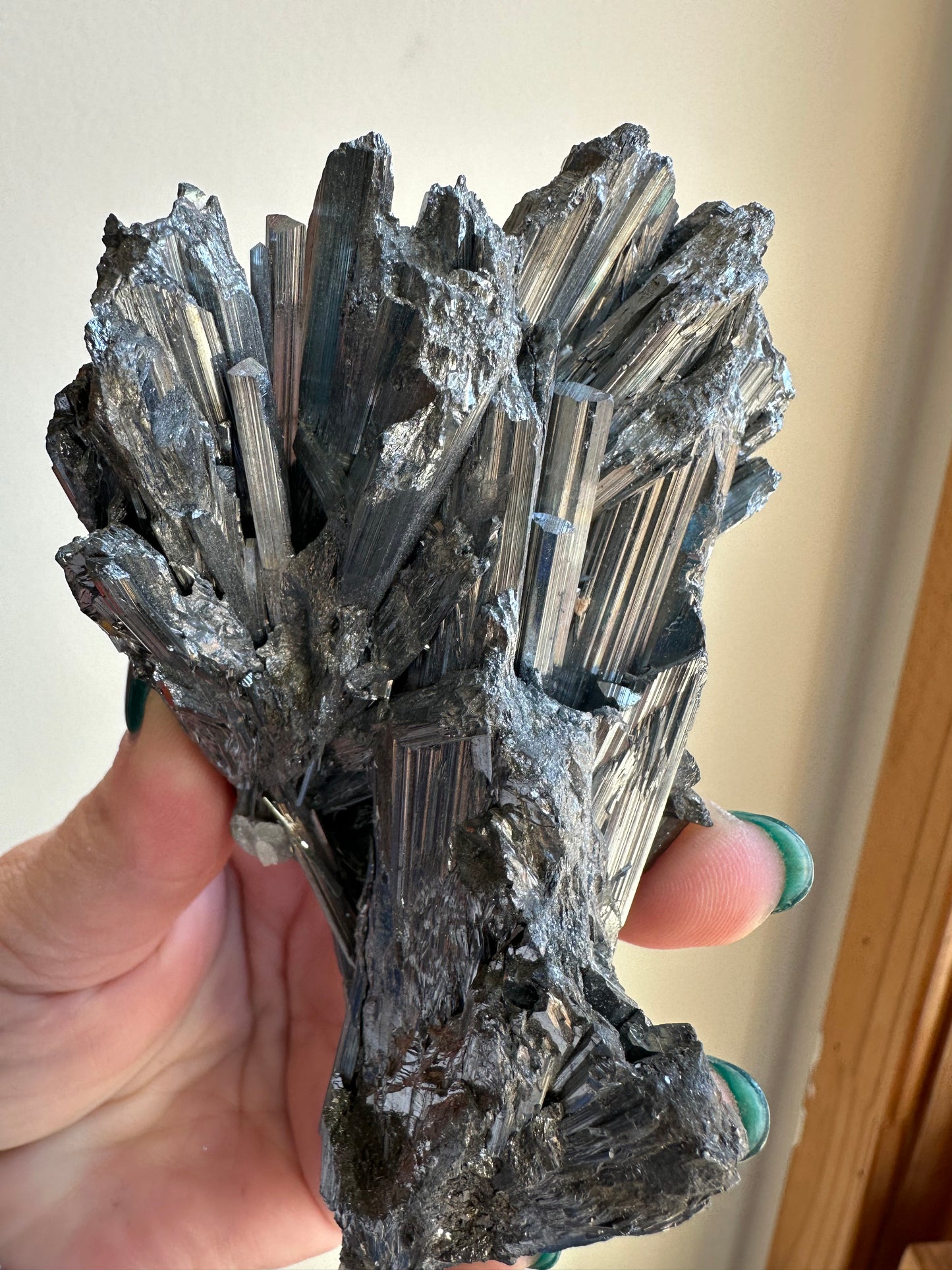 Stibnite cluster, Jiangxi, China