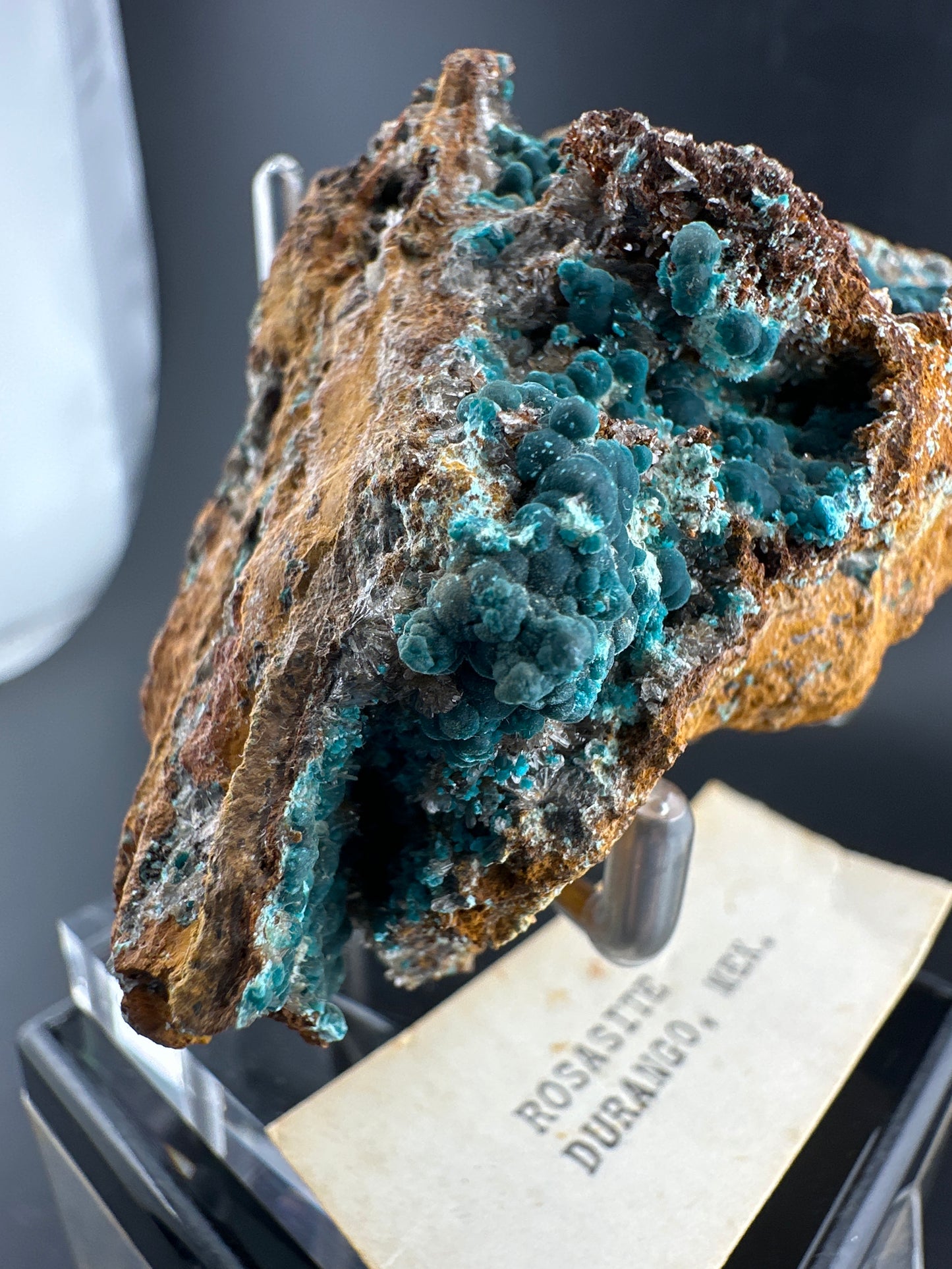 Rosasite, Durango, MX (old collection)