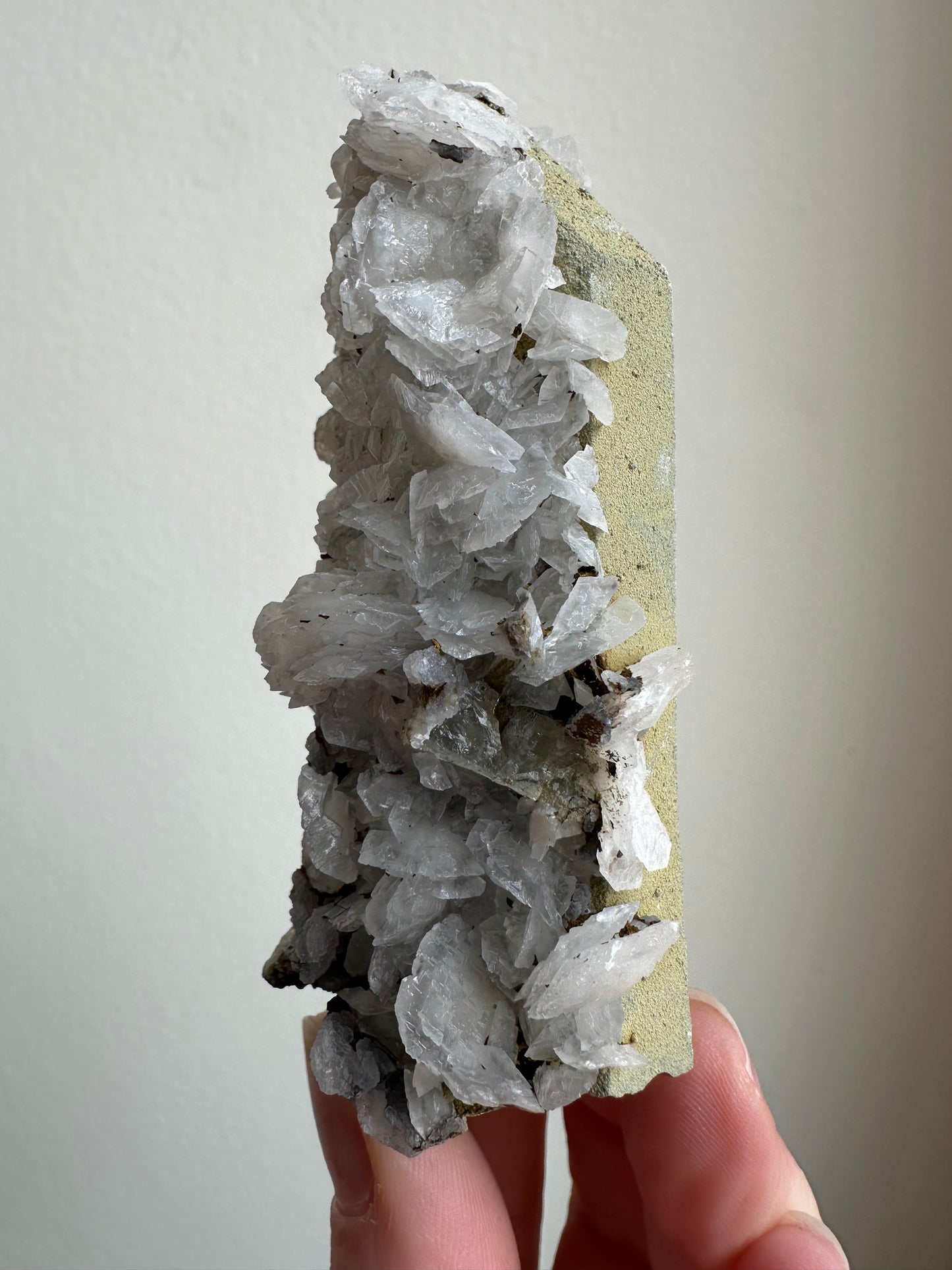 “Matcha Quartz” with Calcite, Inner Mongolia