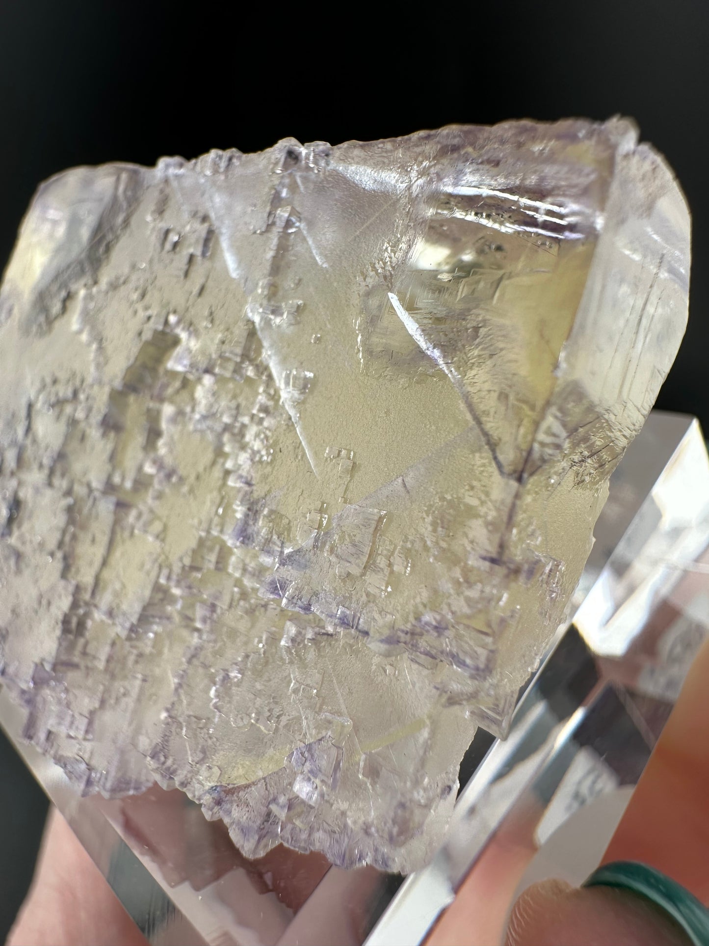 Carthage Corner Elmwood Mine fluorite; yellow & purple