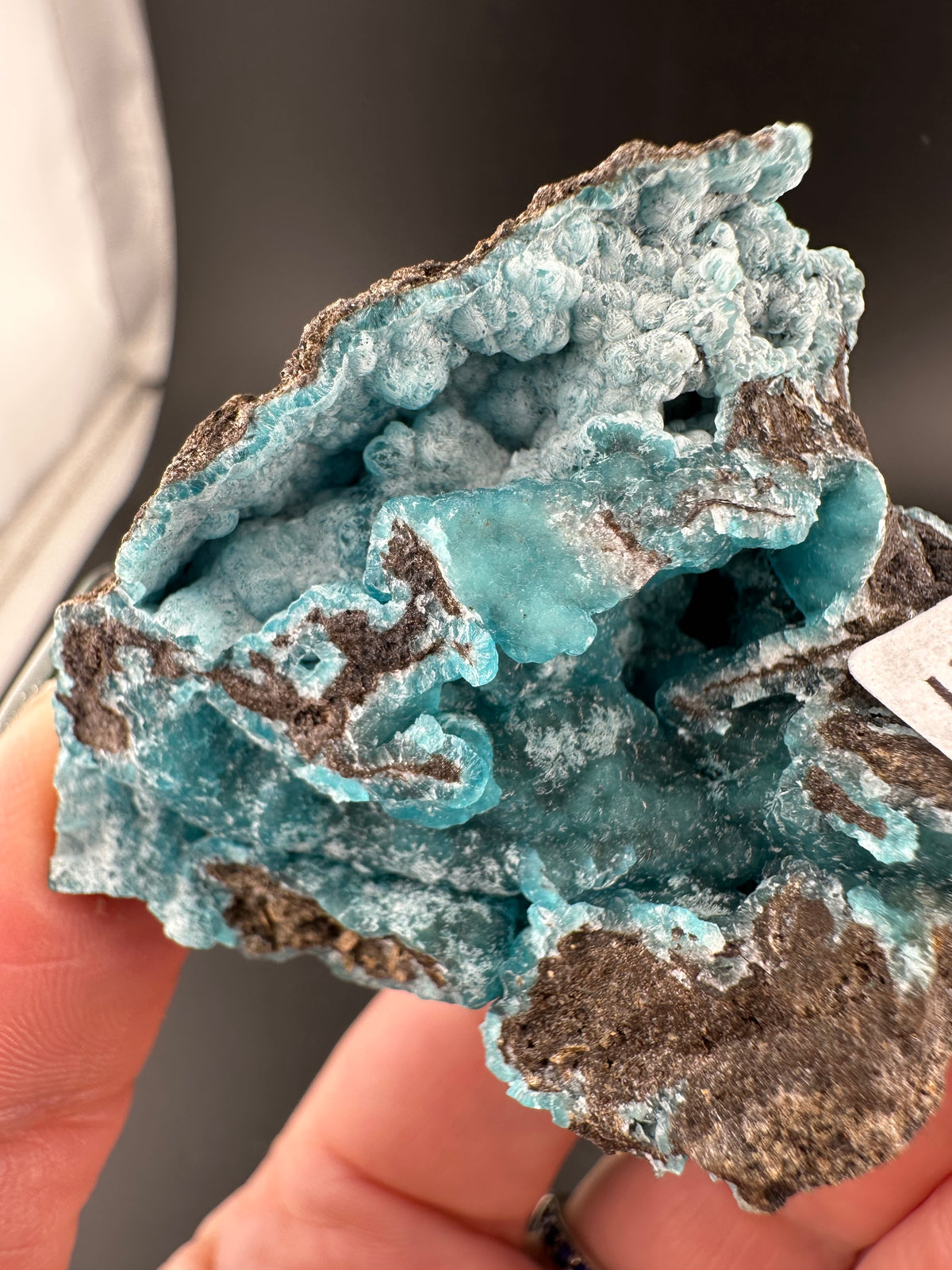 Blue Hemimorphite: Wenshan, Yunnan, China