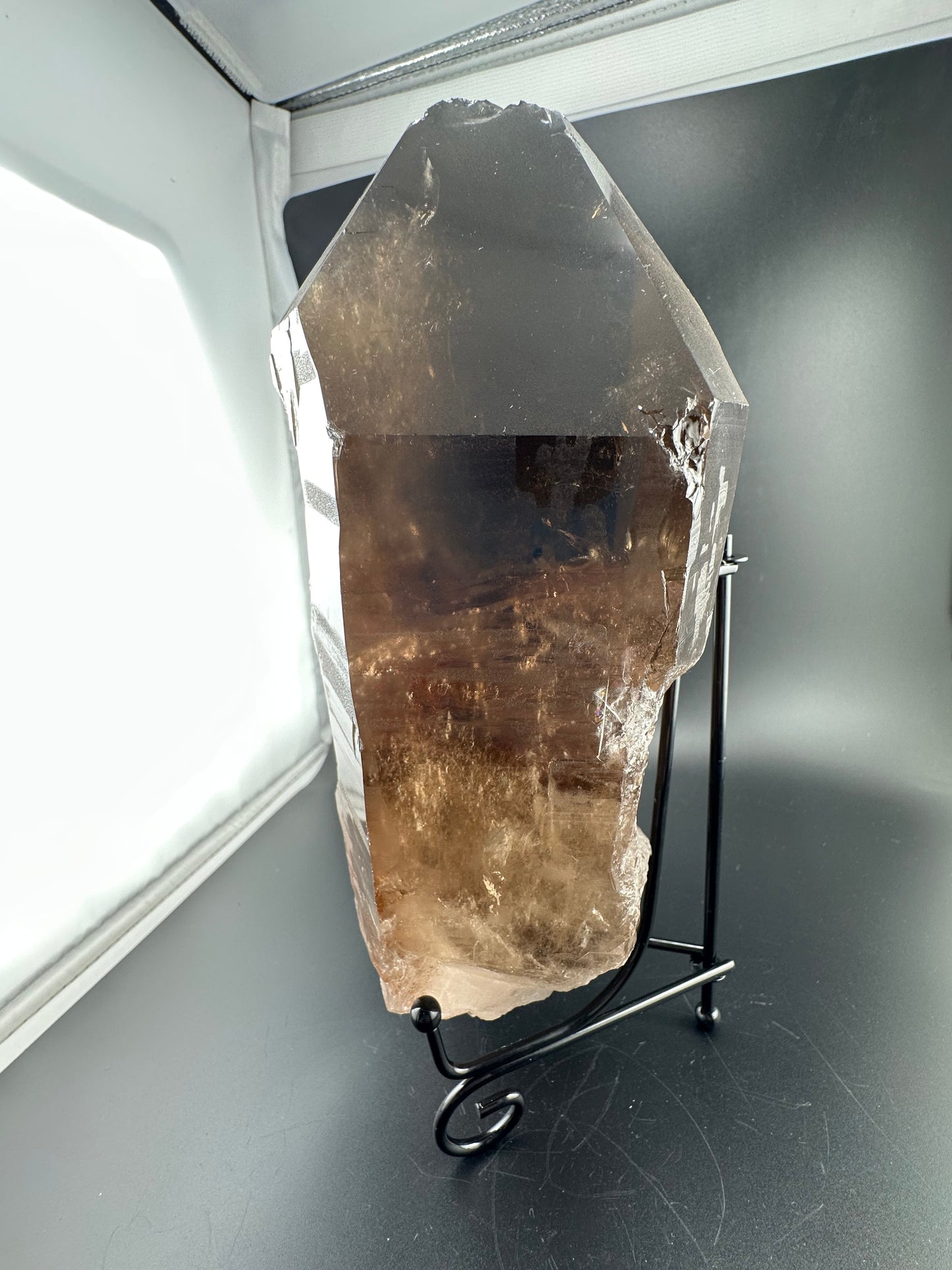 “Lightning Strike” Smoky Quartz, Minas Gerais, Brazil (large!)