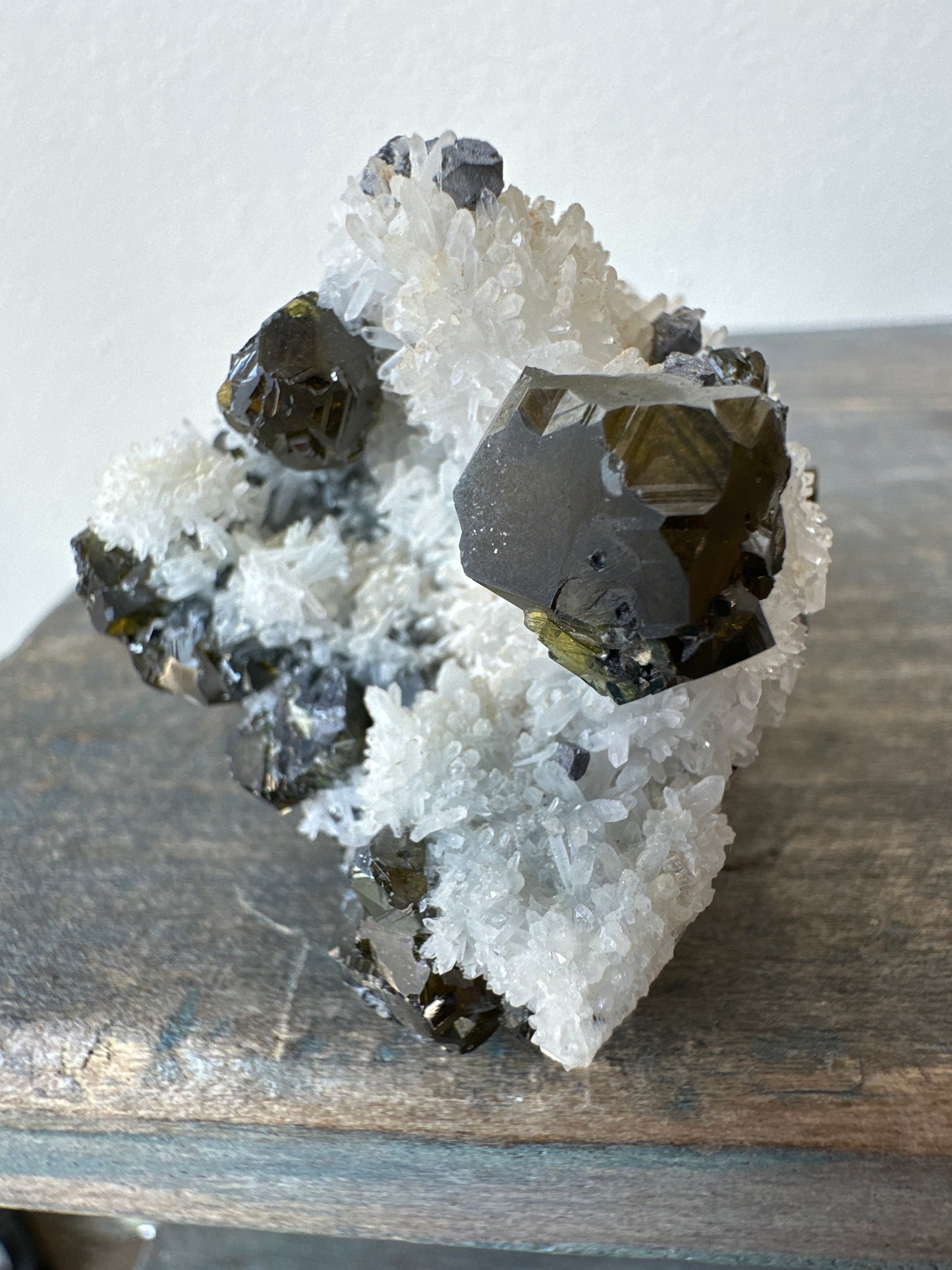 Sphalerite var Cleophane w/Quartz, Galena. Bulgaria