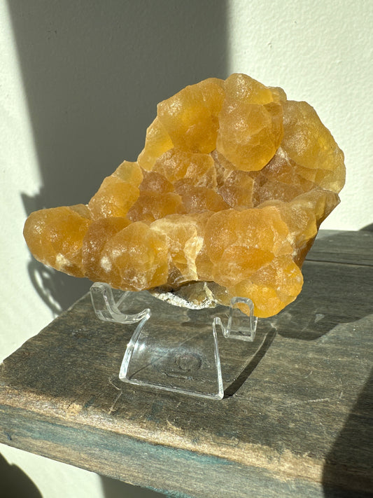 botryoidal yellow Fluorite, Henan, China