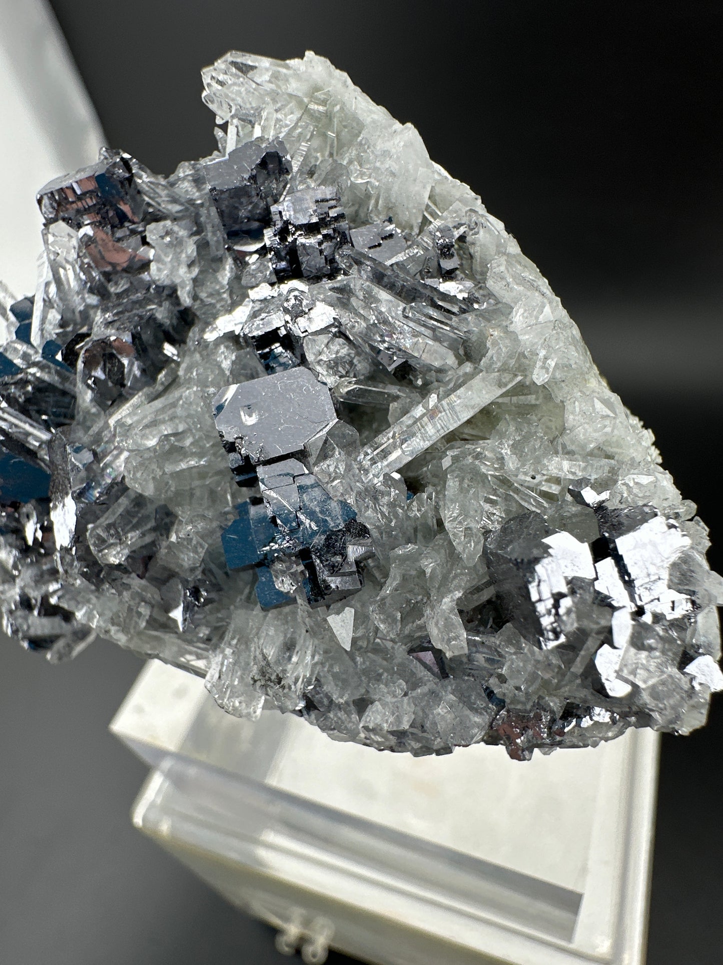 Galena on Quartz from Bulgaria