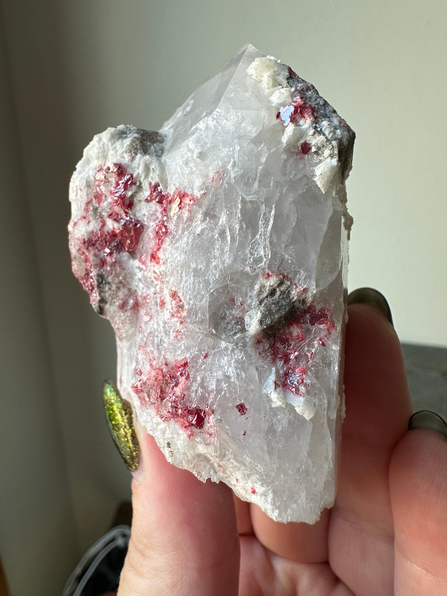 Cinnabar on Quartz, Hunan